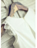 Ivory Cotton Lace Trim Flower Girl Dress